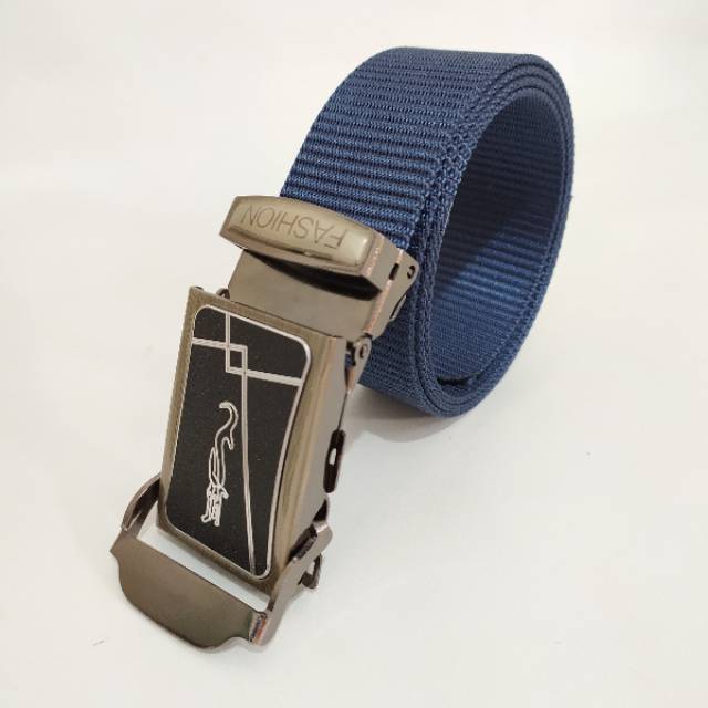 IKAT PINGGANG SABUK GESPER PRIA ARMY KANVAS STAINLESS BUCKLE