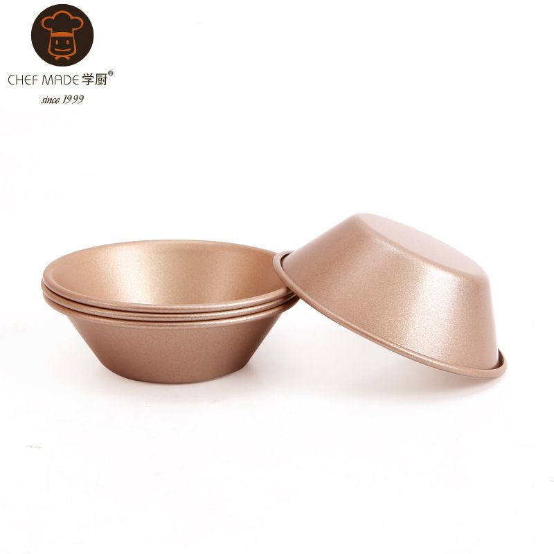 Chefmade Egg Tart Mould / Cetakan Pie Susu 3inch isi 4 - WK9197