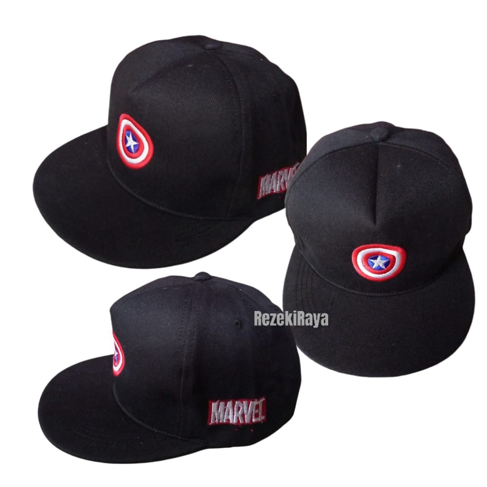 Topi Snapback Distro Pria Wanita / Topi Bordir MAVEL