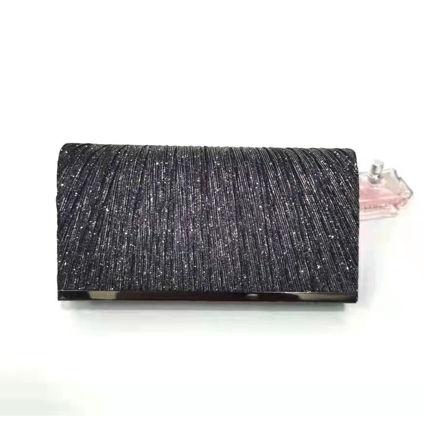 BJ15593 - BLACK/GOLD/GRAY/PINK/SILVER - TAS PESTA CLUTCH GLOSSY MEWAH ELEGAN TALI RANTAI TAS WANITA FASHION IMPORT MODIS ELEGAN TERMURAH TERLARIS TERBARU BAGSTORE JAKARTA TAS BATAM ELJ5593 GT1892 LT1966 JT605 BQ3626