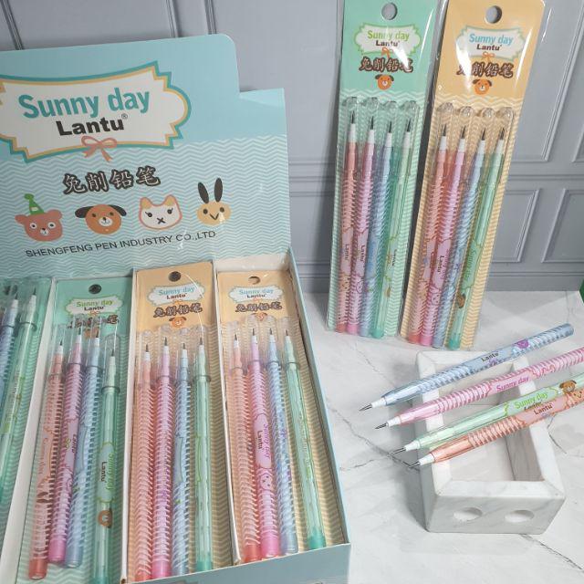 pensil lantu susun bensia (1 set=4pc)/pensil susun/pensil bensia lucu /pencil lantu/lantu/bensia-A