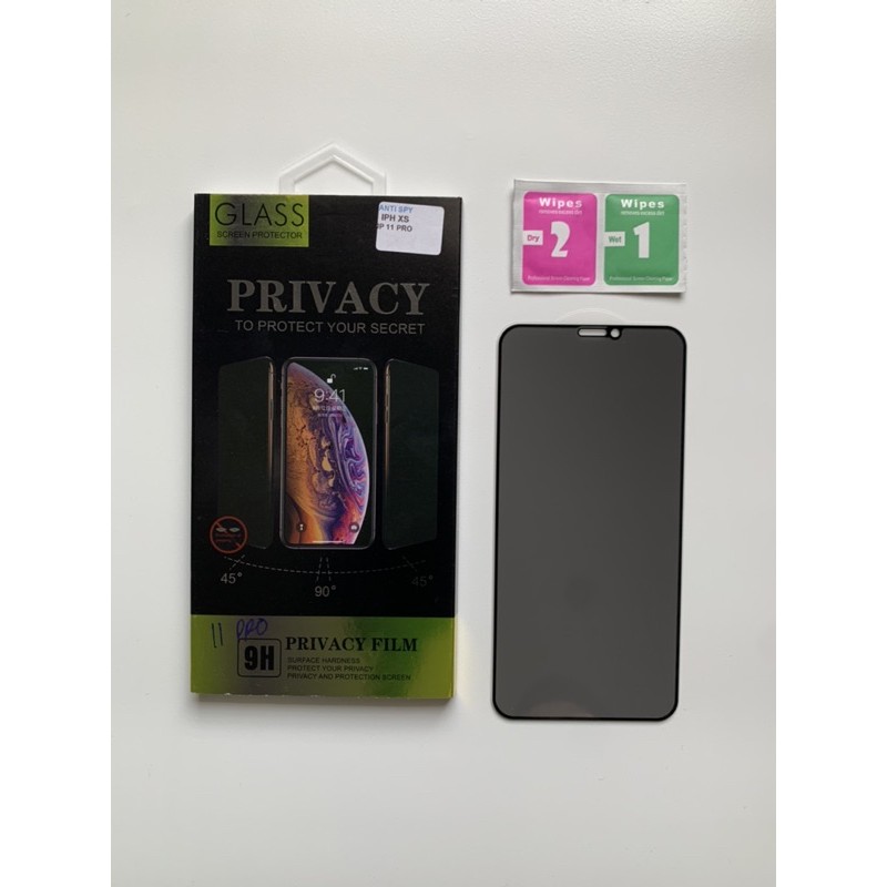 Anti Spy Tempered Glass Iphone XR XS XS MAX 11 11 PRO MAX Privacy Full Cover Kaca Premium Anti Gores