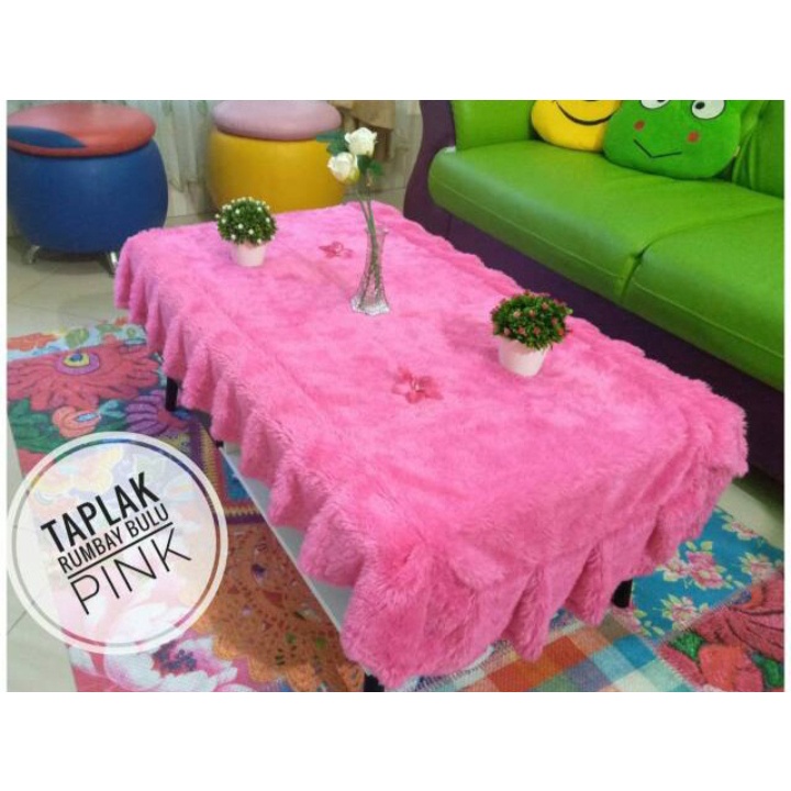 TAPLAK MEJA BULU RUMBAI / TAPLAK MEJA RUMBAI BULU RASFUR/TAPLAK MEJA