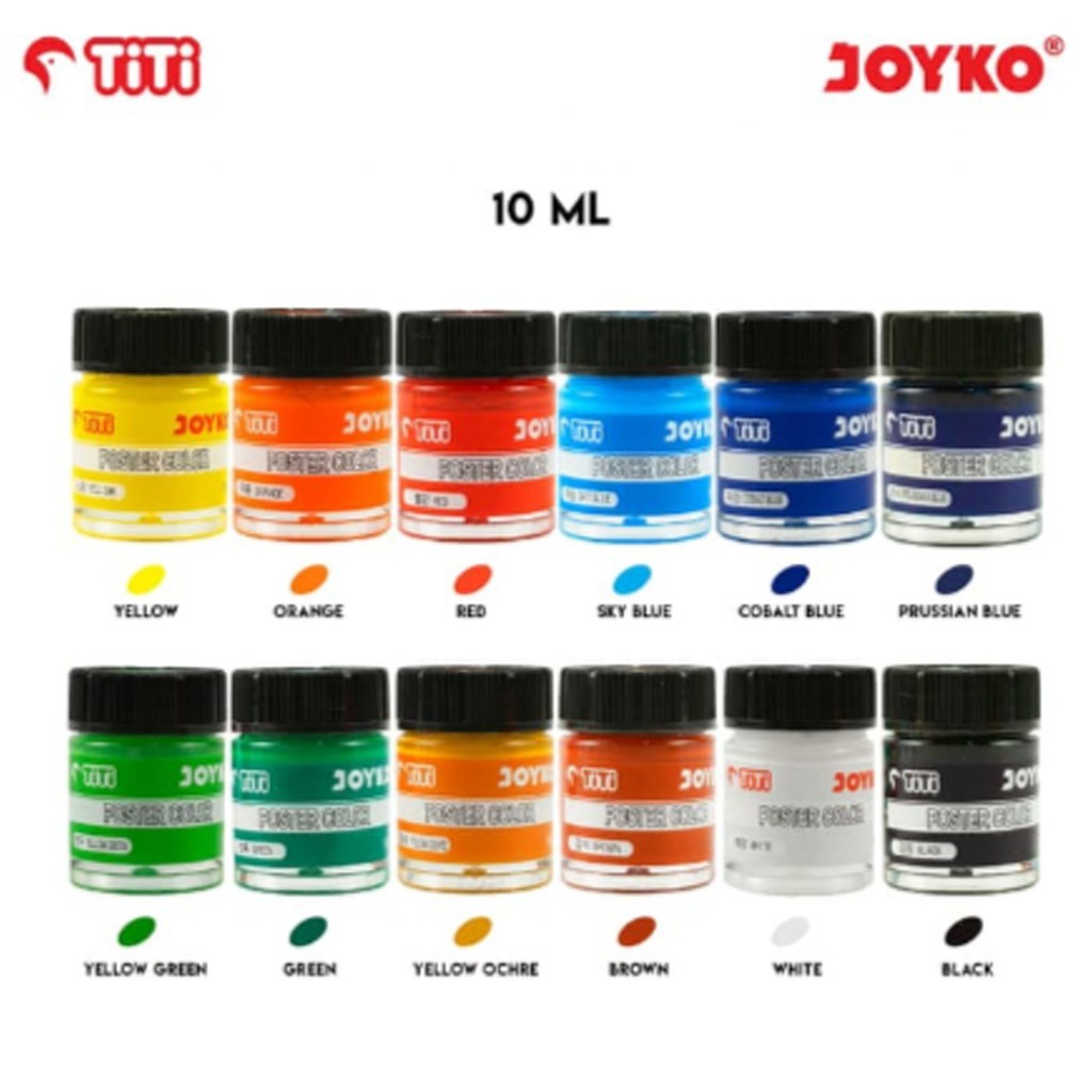 

[SET] Cat Poster / Poster Colors 12 Warna Botol - Joyko MURAH SF6