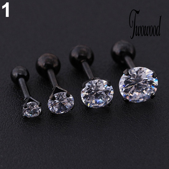 Anting Stud Berlian Imitasi Untuk Pria Dan Wanita