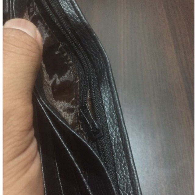 dompet lipat pria kancing dalam bahan kulit sintetis lokal miling #dompet #dompetpria #dompetlipat