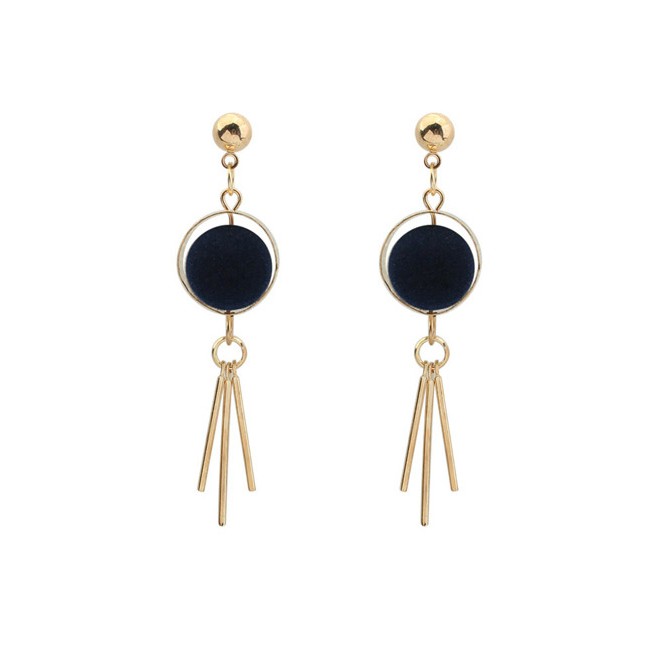 LRC Anting Tusuk Trendy Tassel Pendant Decorated Color Matching Simple Y575