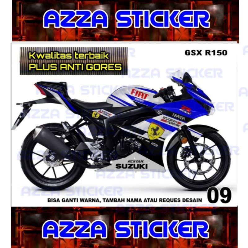 Stiker Dekal Gsx R150 Striping Motor Gsx R150 Full Sticker Decal Gsx R150 Full Stiker Gsx R150 Dekal