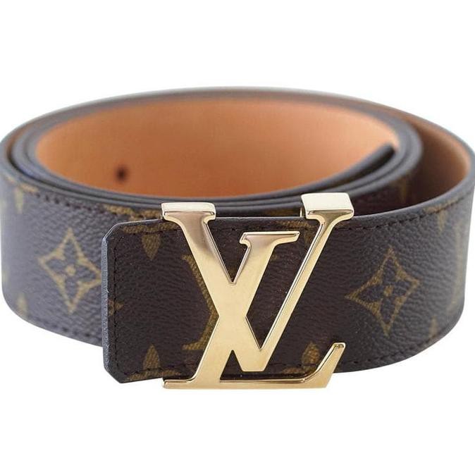 Belt Lv Louis Vuitton Man Gesper Import Kulit Asli