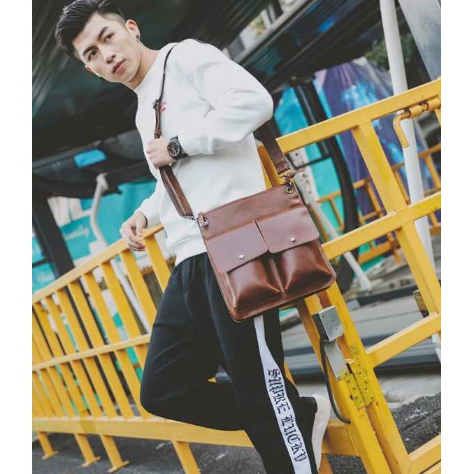 Tas Selempang Pria Korea Import ISHIYA. -Tas SATO-