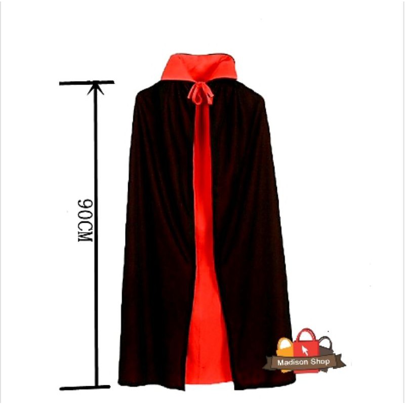 JUBAH MERAH HITAM DEVIL COUNT DRAKULA HOTEL TRANSYLVANIA COSPLAY MURAH