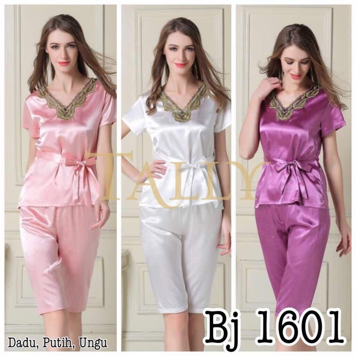 TALLY Lingerie Set 1601 n Celana Satin Baju Tidur