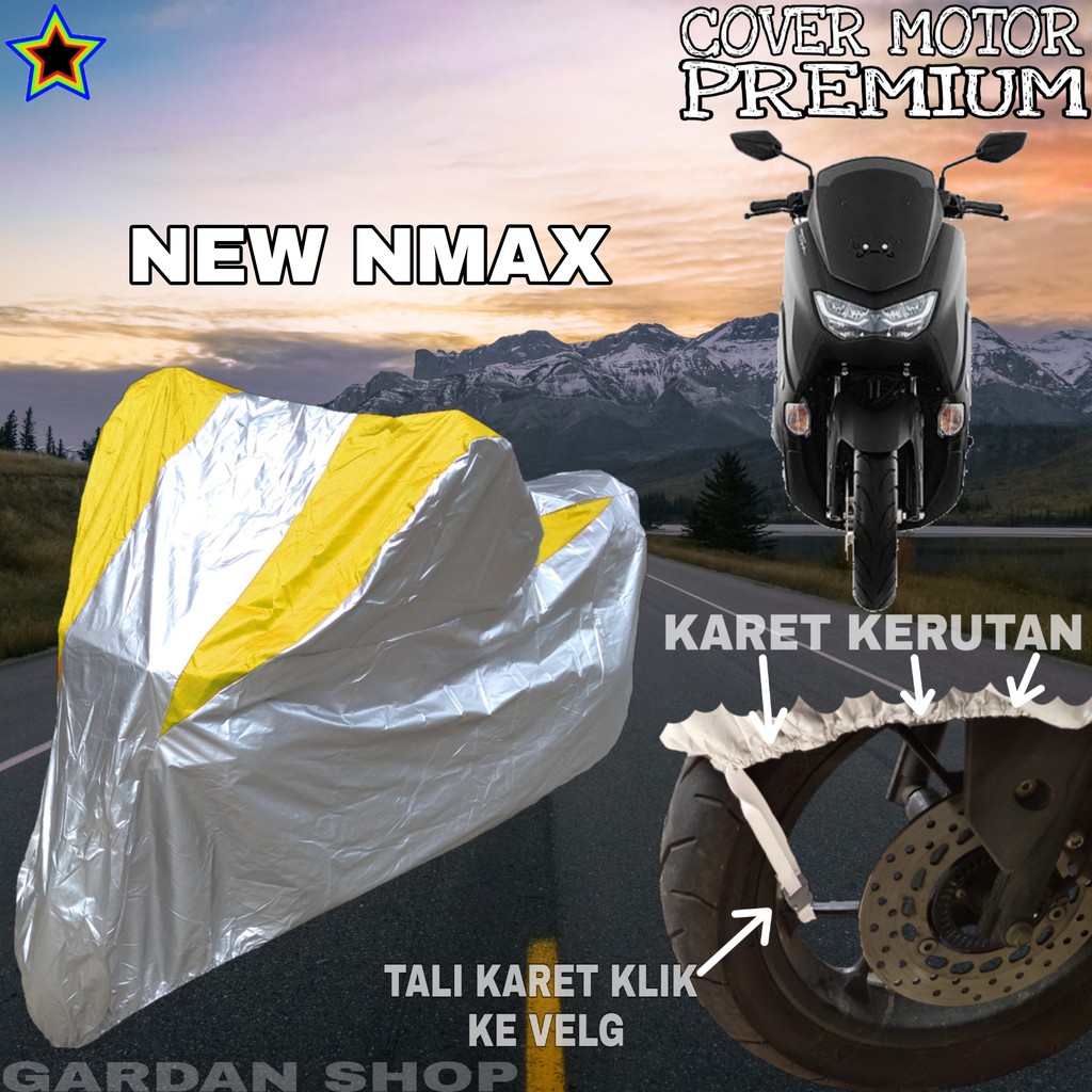 Sarung Motor NEW NMAX Silver KUNING Body Cover Nmax PREMIUM