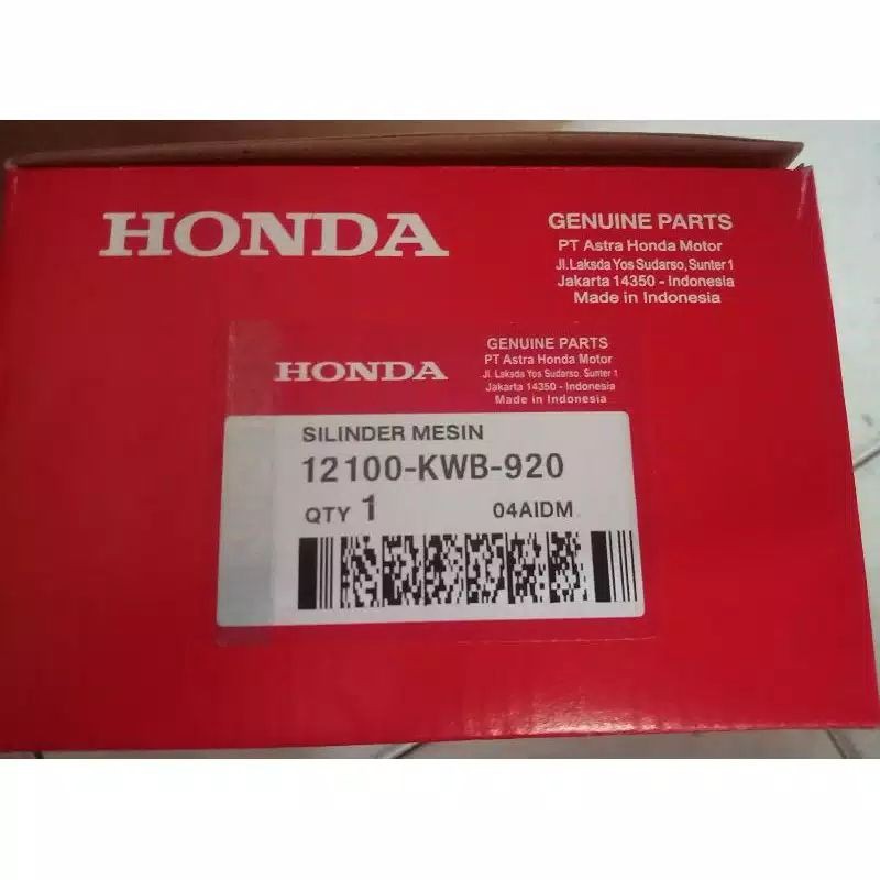KDM_24 Block Sylinder/Block Seher Komplit Honda Blade Revo Abs-KWb