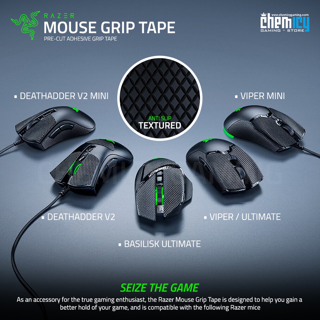 Razer Mouse Grip Tape Viper Deathadder Basilisk Anti Slip Sticker