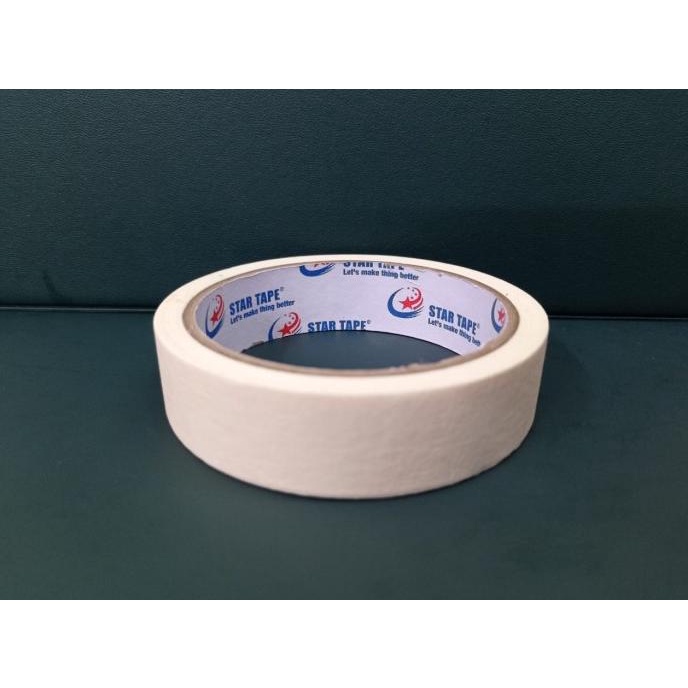 

Masking Tape/Isolasi kertas STAR TAPE - MURAH DUS (ALL VARIANT) - 24mm x 16 Mtr ---Termurah---