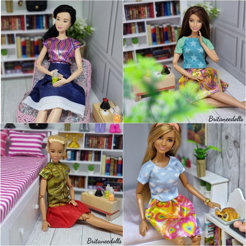 BAJU BONEKA BARBIE HANDMADE BAJU BARBIE SET BAJU MONSTERHIGH LICCA BLYTHE