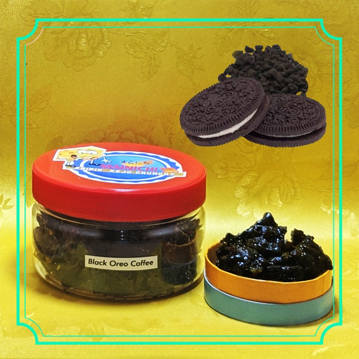 

Kripik Keju Mainichi Black Coffe Oreo Premium Kemasan Toples Renyah Snack Crunchy Krispi Enak