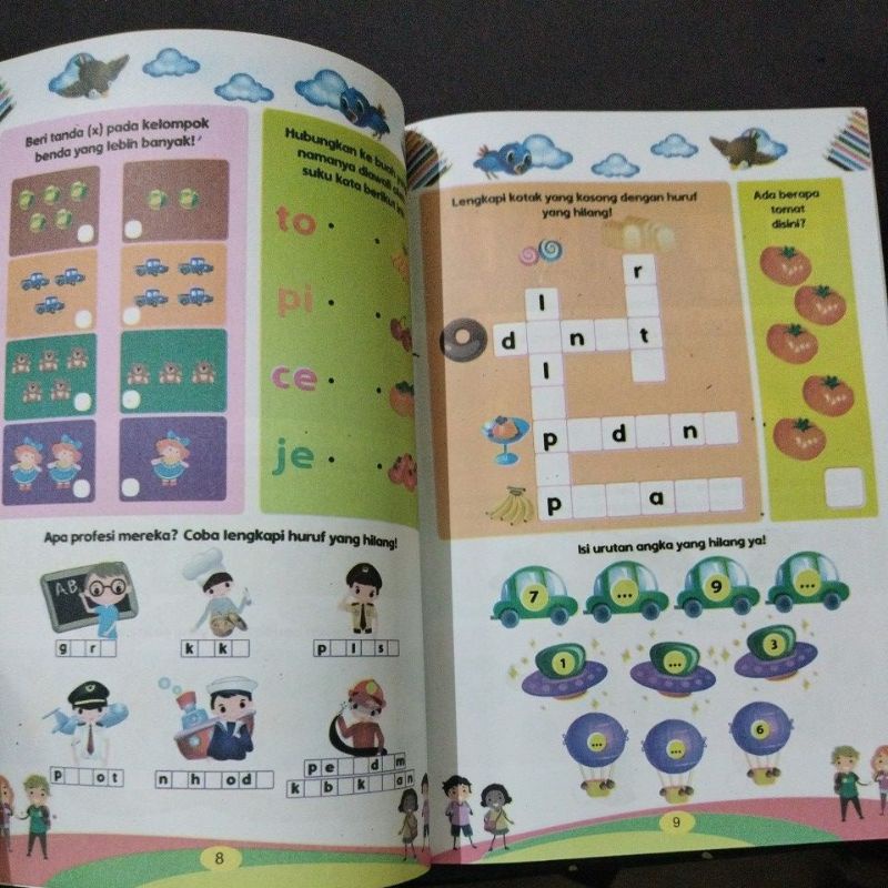 buku aktivitas seru 32 halaman(15×24cm)