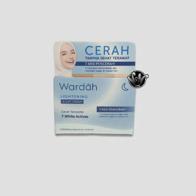 WARDAH LIGHTENING NIGHT CREAM/WARDAH/KRIM MALAM/KRIM MALAM WARDAH/NIGHT CREAM WARDAH/PERAWATAN WAJAH