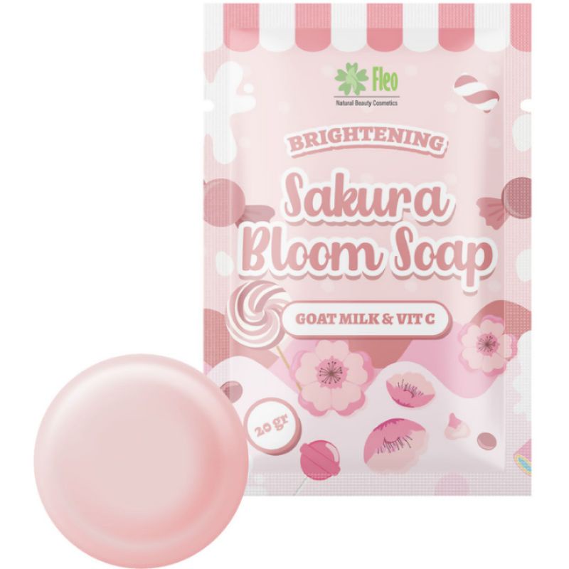 GEN - BPOM Sabun Fleo Goat Milk 20gr / Soap Brightening Fleo 20gr / Sabun Goat Milk Fleo 20gr