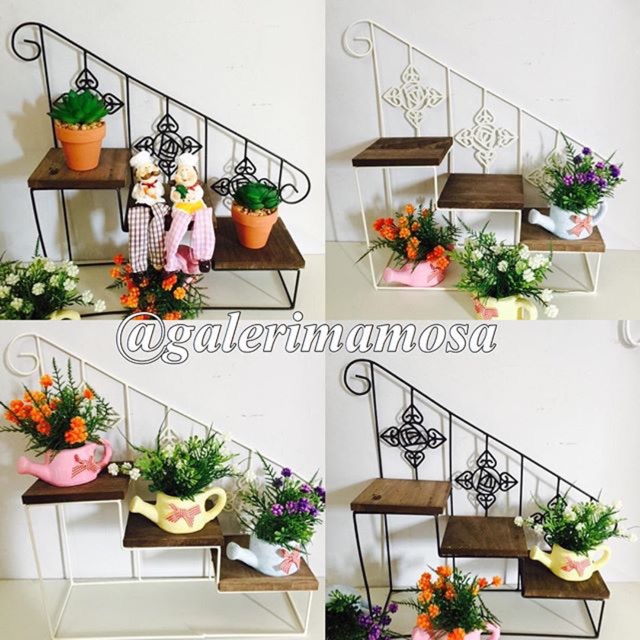 Rak tangga besi n kayu Shopee Indonesia Rak tangga besi n kayu Shopee Indonesia