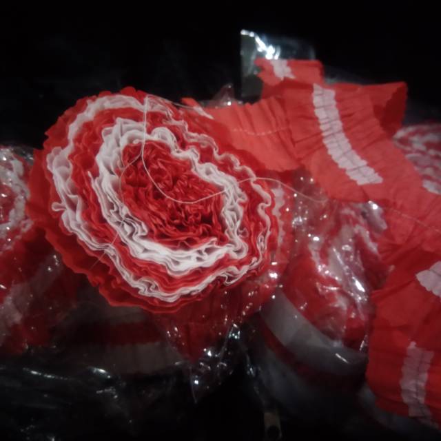 

TERMURAH Kertas krep merah putih murah bagus paper rumbai merdeka dekor dekorasi independence day