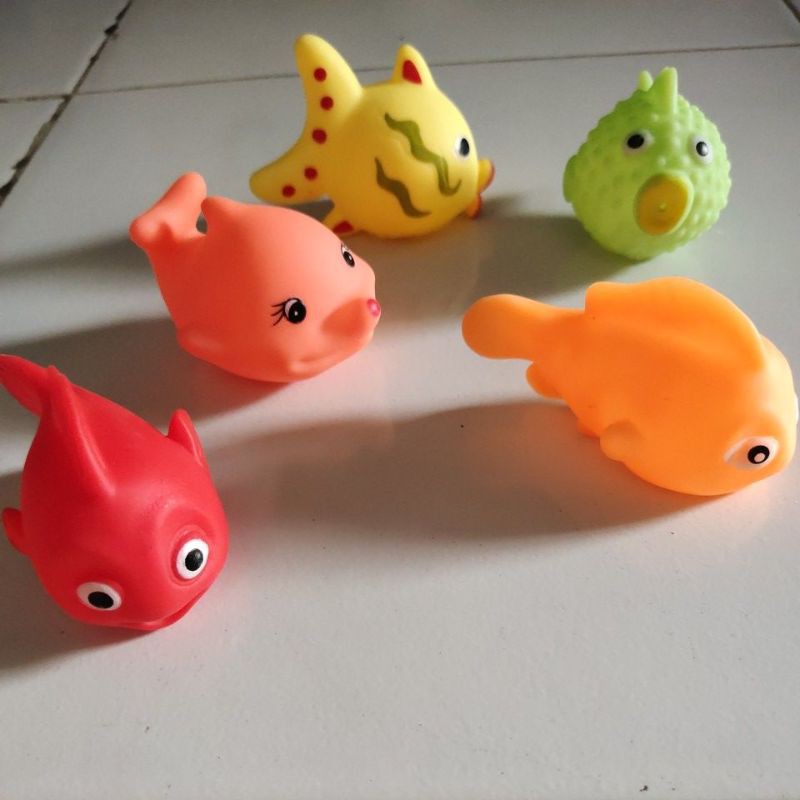 [COD] Mainan Cit Cit Baby Bathup Bermainan Saat Mandi Murah-Ikan Lucu