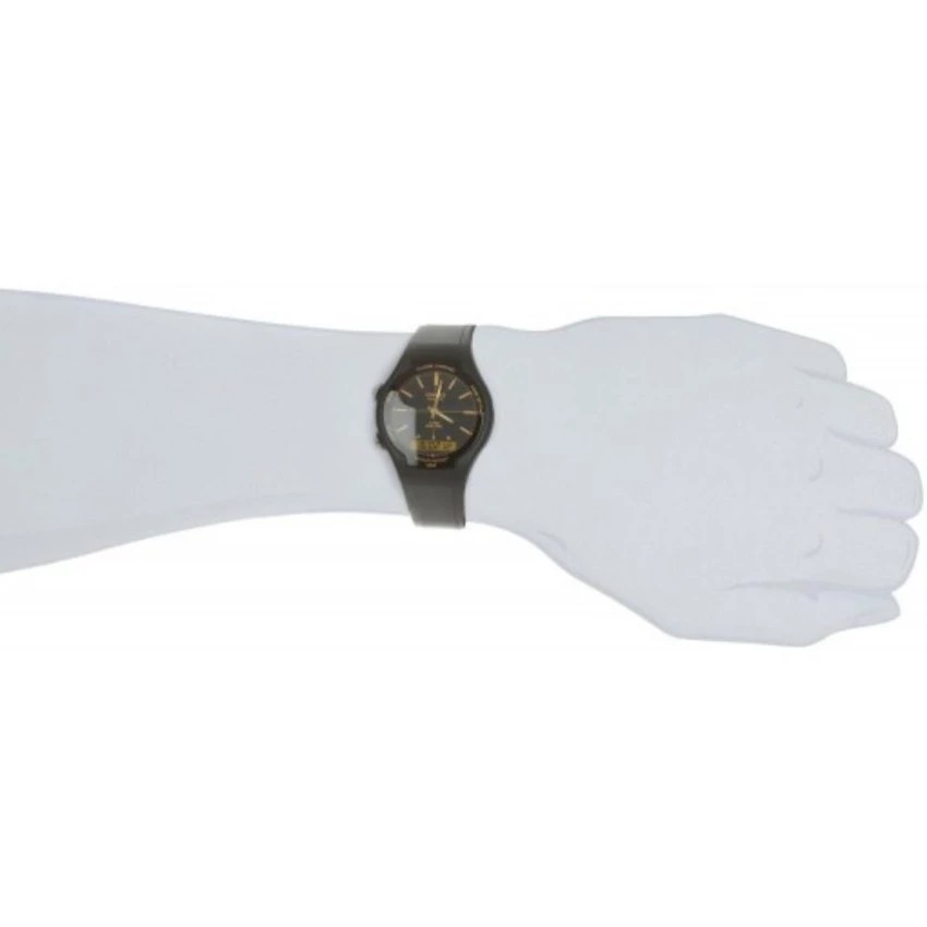 Casio General AW-90H-9E Jam Tangan Pria Digital Karet Hitam Coklat Gold