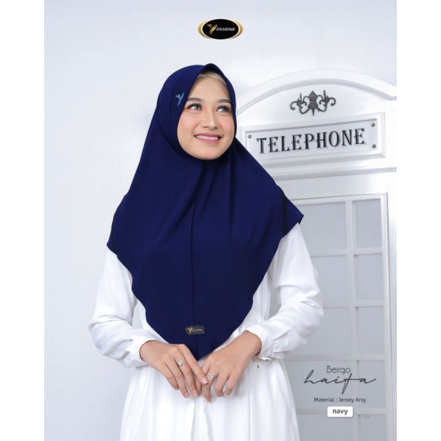 (BISA COD) HIJAB JILBAB INSTAN / BERGO HAIFA BY YESSANA-5