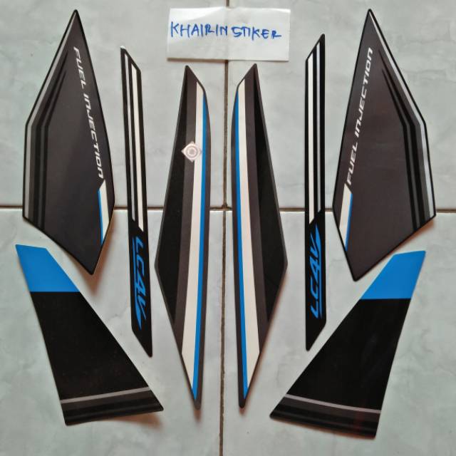 Striping vixion 2015 hitam biru