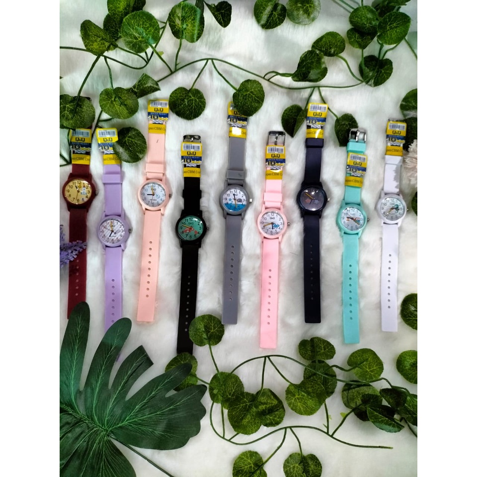 JAM TANGAN WANITA Q&amp;Q QQ FASHION / JAM TANGAN FASHION Q&amp;Q ANAK RUBBER WARNA