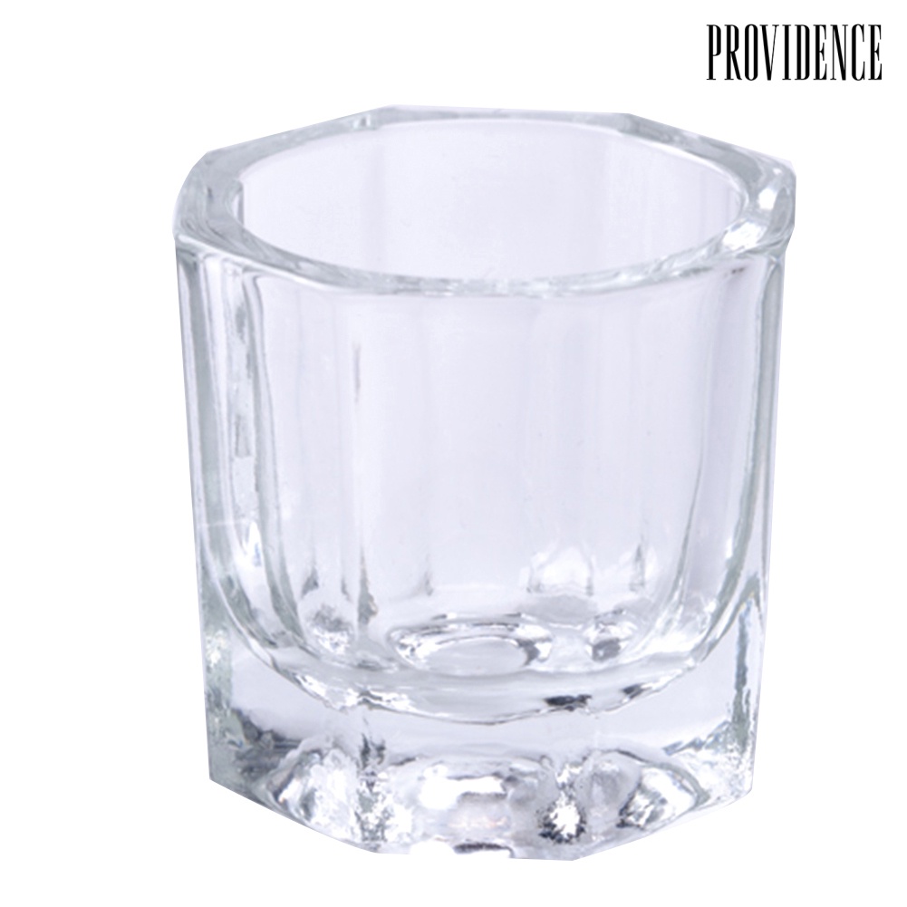 Providence Transparent Glass Bowl Cup Acrylic Powder Container Nail Manicure Salon Tools