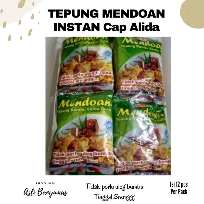 

TEPUNG MENDOAN INSTAN Cap Alida | KHAS BANYUMAS | HARGA TERJANGKAU | FREE GIFT MIN BELANJA 50K (all item)