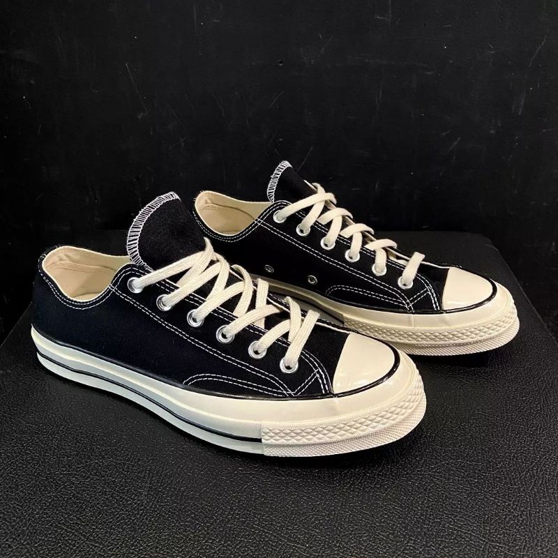 CONVERSE 70S LOW BLACK WHITE RESMI PT. MAP