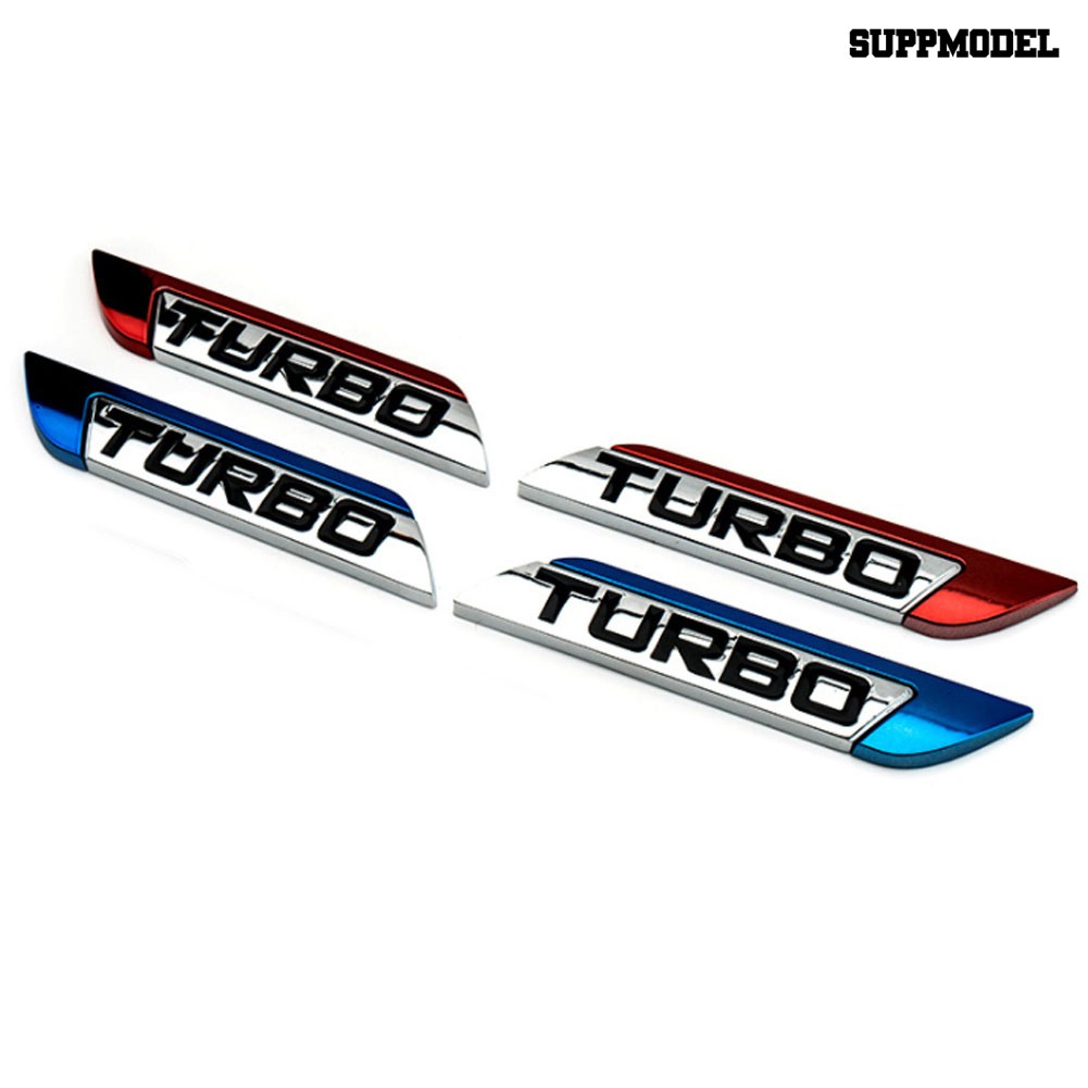 Supmodel 3D Metal TURBO Turbocharged Car Sticker Logo Emblem Badge Car Styling Decals