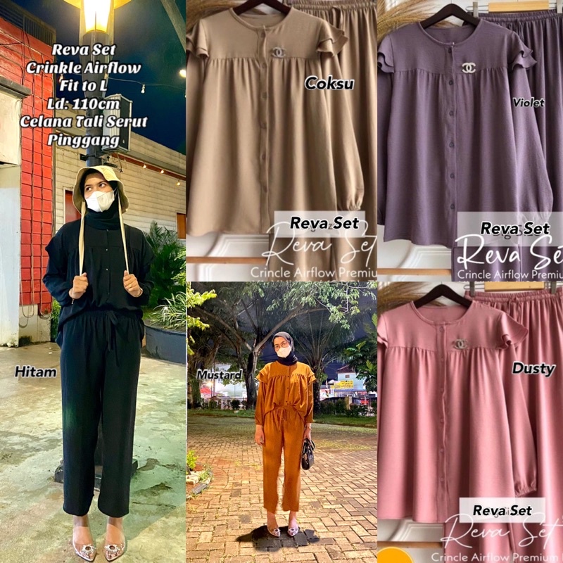 ONE SET REVA/SETELAN CRINKLE/ONE SET CRINKLE AIRFLOW
