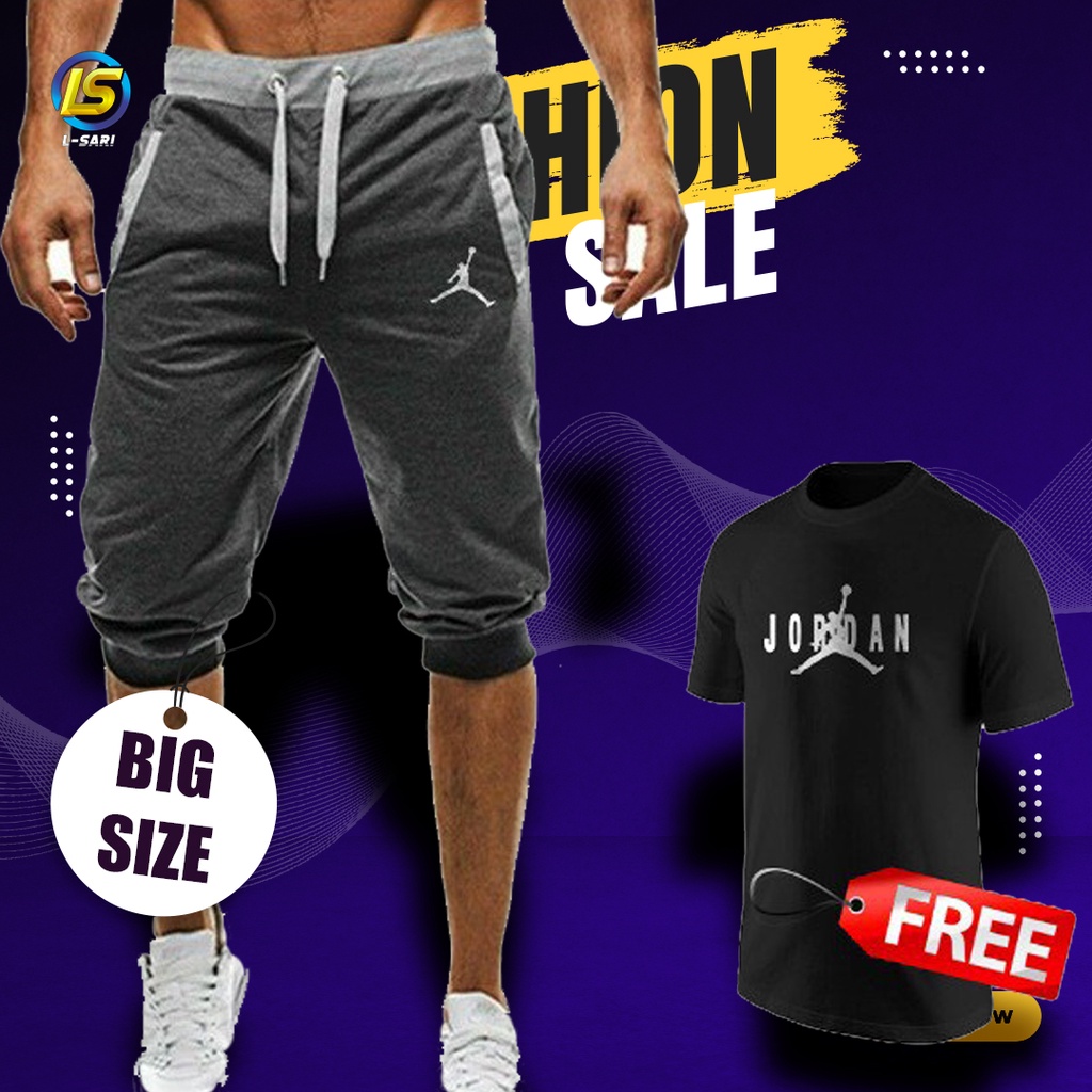 Celana Jogger Training Pendek Air Jordan Joger Pria M L XL XXL XXXL 4XL 5XL JOGER FREE KAOS