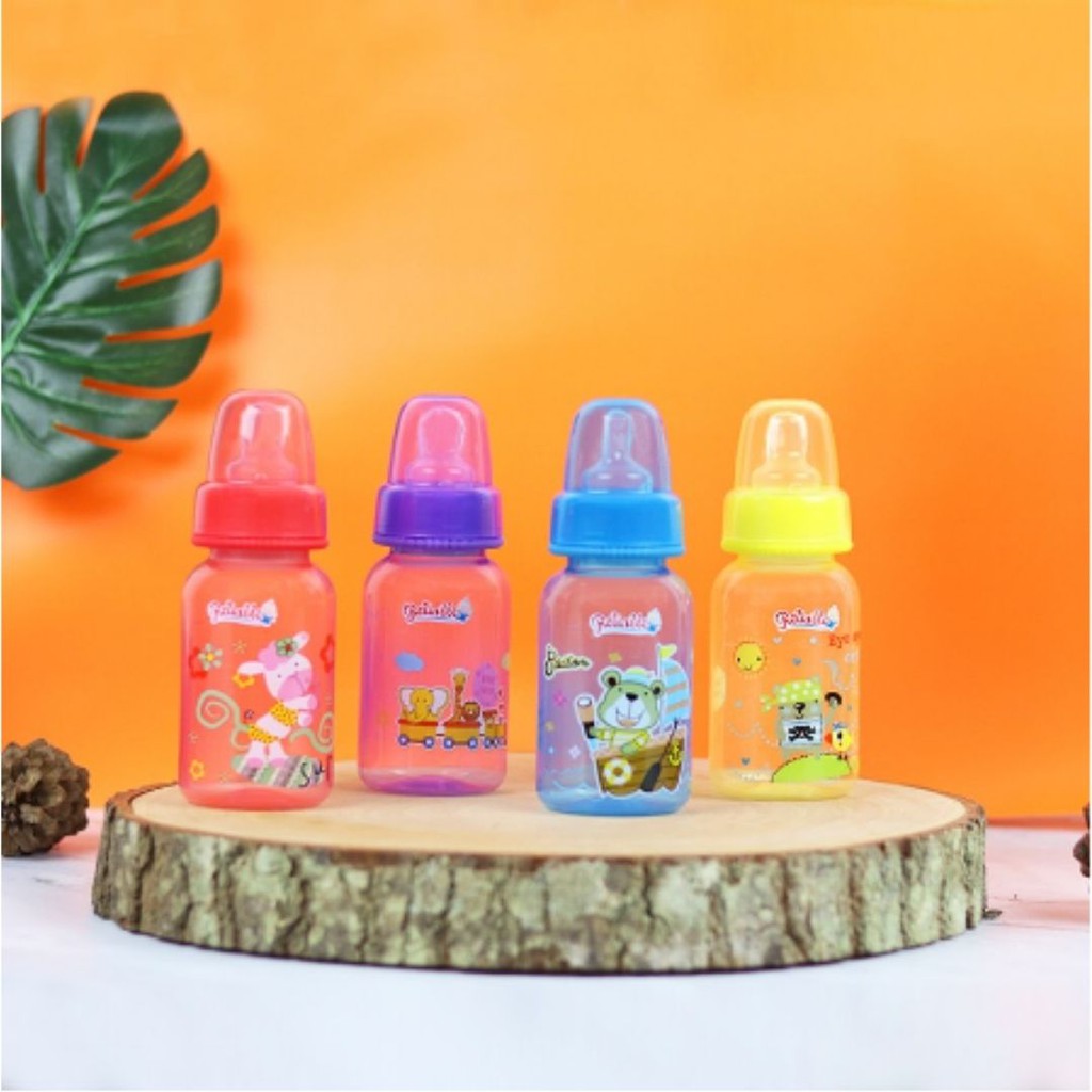 Botol susu warna reliable PP dot gepeng ortho, bahan tebal antipecah, bpafree, foodgrade, menkes