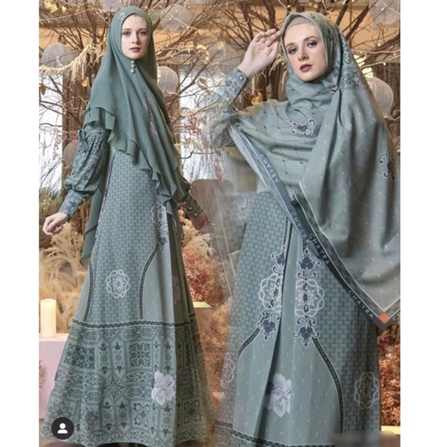 New  Ready Arela Dress Syar’i by Chayra Syari Tika Ramlan Deep Tosca/ Free Scraft + Cadar / Sale
