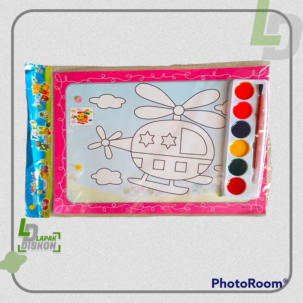 

Mewarnai Seru | Kertas gambar Bolak Balik | Mewarnai dengan Cat Air | Buku Mewarnai Murah | Mewarnai Anak Helikopter & Kupu-kupu