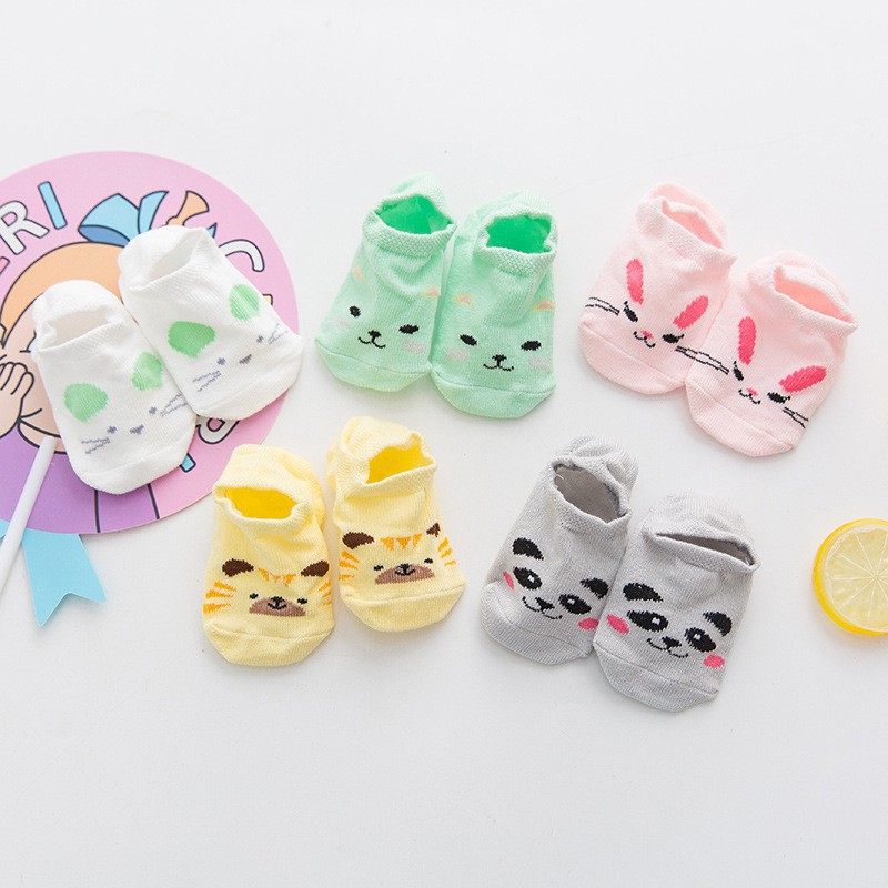 HappyOliver ANIMAL LAND Kaos Kaki Bayi Anak Laki Laki Perempuan Import Bahan Berkualitas newborn - 24 Bulan