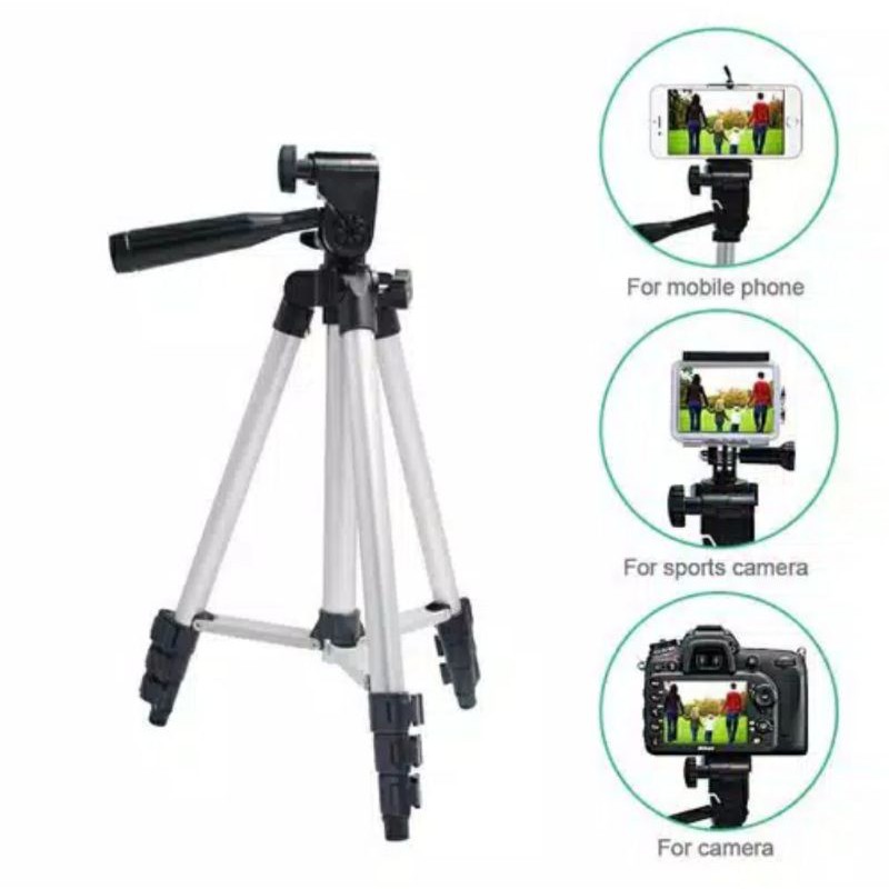 tripod bluetooth remote tripod hp waifeng plus kepala tripod baut tiripod  kamera original termurah mendukung semua hp 2in 1