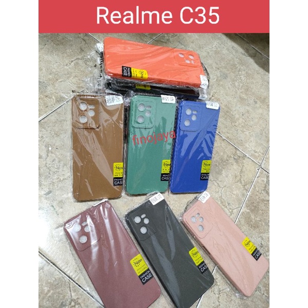 Silikon Macaron Realme C35 50A Prime Softcase Casing Selicon Case Pelindung Pro Camera