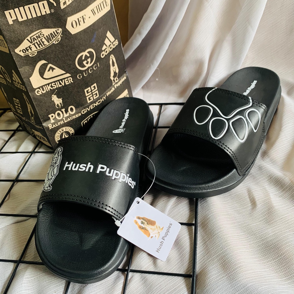 SANDAL SLIDE HUSH PUPPIES SENDAL SELOP SLIDE FLIP FLOP HUSH PUPIES PRIA WANITA MODERN ANTI SLIP TERBARU NYAMAN EMPUK RINGAN MURAH