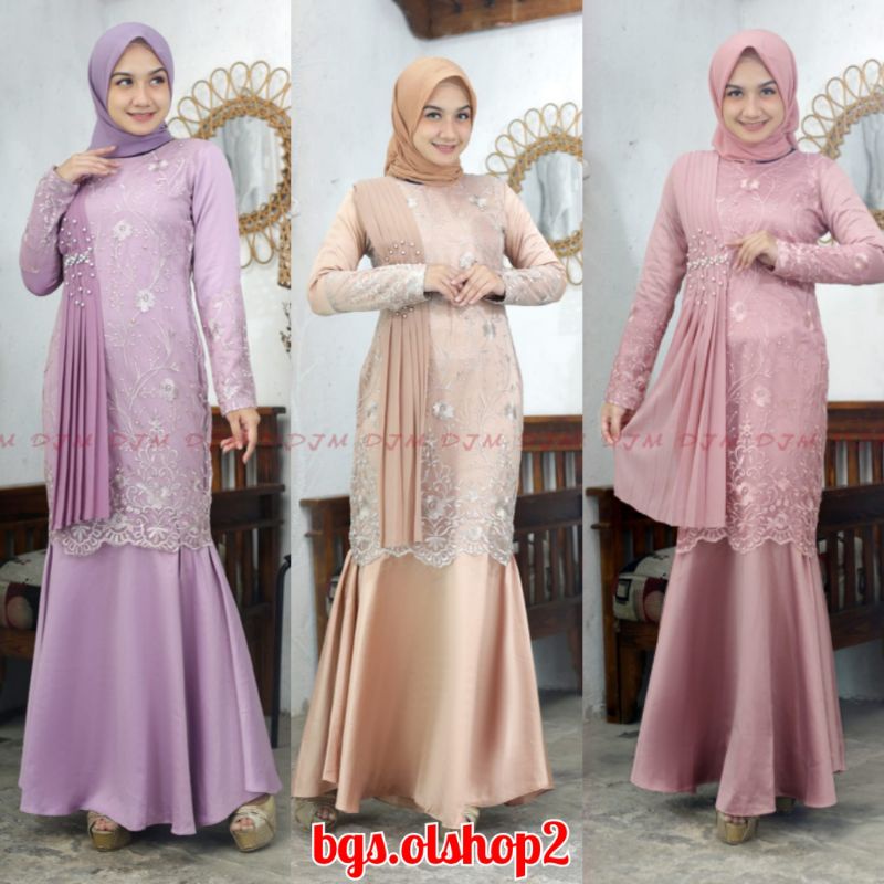 Gamis Tille Duyung Mix Satin / Gamis Tille / Gamis Tille Mutiara / Gamis Tille Payet / Gamis Tille D