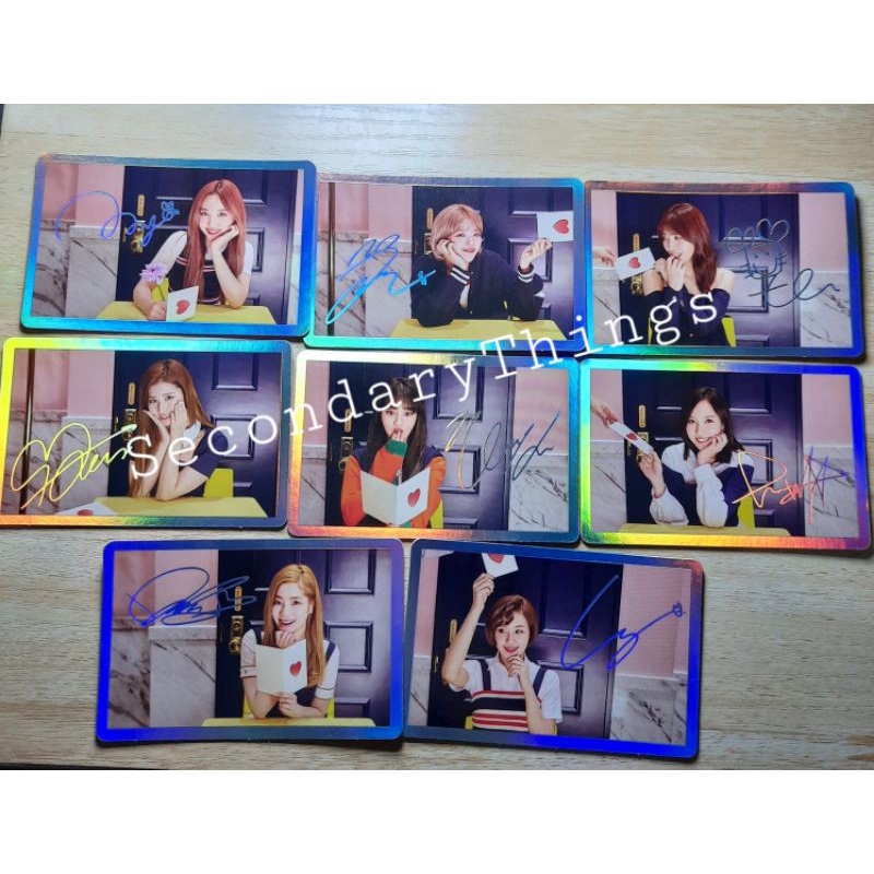 [OFFICIAL] TWICE Nayeon Jeongyeon Momo Sana Jihyo Mina Dahyun Chaeyoung Signal Holo Photocard