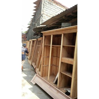 lemari pakaian 4 pintu jati asli Shopee Indonesia lemari pakaian 4 pintu jati asli Shopee Indonesia