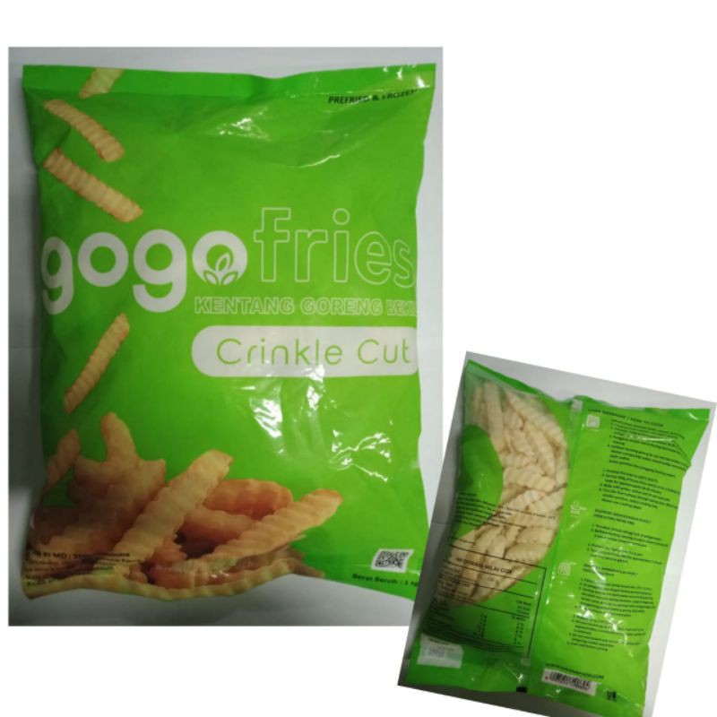 

Gogo Fries Crinkle Cut 1kg / Kentang Beku / French Fries