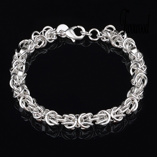 Gelang Rantai Bahan Sterling Silver 925 Untuk Wanita